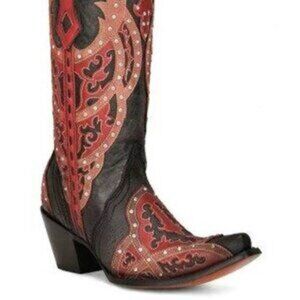 Corral Women's Western Boots - Black, Brown, and Red